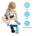 Baby Teething Toy - Flexible Silicone Massager for Soothing Gums, Easy Grip Teether - Blue - Perfect Party Gift for Babies - Buy Online on GoSupps.com