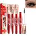Yanquina Super Long Mascara Yanquina Super Long Luxurious Mascara Yankina Super Long Mascara 4D Silk Fiber Lash Mascara 4D Waterproof and Sweatproof Mascara for Women Smoother Curly Thick (4Pcs)