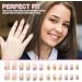 False Nails | Flower Nails Long Lasting and Detachable Artificial Short False Nails for Girls Women Haoying - Buy Online on GoSupps.com