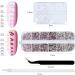 1500PCS Nail Art Rhinestones & 230PCS Pearls Kit - Flat Back Gems in 6 Sizes with Picker Pen & Tweezer - White/WhiteAB Gold Flat - Nail Dimonties for Nails - Buy Online on GoSupps.com