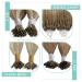 Youngsee Real Hair Ombre Bonding Extensions - 40 cm U-Tip Keratin Hot Fusion - 50g #8A/60/8A - Premium Quality Hair Extensions for International Shipping - Buy Online on GoSupps.com