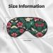 Buy Flower Leaf Print Unisex Sleeping Eye Mask - Soft Comfortable Light-Blocking - Perfect for Travel & Sleep - Buy Online on GoSupps.com