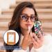Travel Lipstick Organizer Case | Portable Makeup Bag with Mirror | Colorful Stones Design for Beach Lovers - G150k7brqs - Buy Online on GoSupps.com