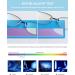 Lanomi Blue Light Filter Reading Glasses - Half Frame Metal Oval Design for Men & Women +1.0 to +4.0 Diopters Anti-Blue Light Visual Aid - Buy Online on GoSupps.com