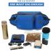 TUDEC 4-in-1 Hands-Free Dog Leash & Multifunctional Waist Bag 5.8ft Zero Shock Bungee Car Seat Buckle & Reflective Threading - Blue - Buy Online on GoSupps.com