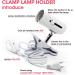54W Red Light Therapy Lamp with Adjustable Socket Clamp for Skin and Pain Relief - Buy Online on GoSupps.com