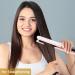 ANGENIL Pro Titanium Flat Iron Hair Straightener - Fast Heating Dual Voltage Straightening/Curling Iron - Negative Ion Technology - Round Pink Design - Includes Heat Resistant Silicone Mat - Buy Online on GoSupps.com