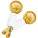 Ice Globes for Your Face  2PCS Cooling Ice Globes for Facials  Ice Roller for Facial Massager  Freezer Safe and Highly Effective Ice Ball Tool for Face and Eye  Daily Beauty  Reduce Puffiness (Gold)