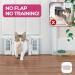Purrfect Portal French Cat Door - Stylish Interior Door for Average-Sized Cats | Easy DIY Setup | Secured Installation | No Training Needed - 7.13 x 8.32 - Buy Online on GoSupps.com