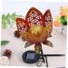 Lamp Solar Energy Lamp Outdoor Lamp Pattern Light Solar Light Garden Light Hollow Out Red Floor Lamp (Red) - Buy Online on GoSupps.com