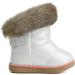 MINBEI Baby Girls Soft Leather Waterproof Winter Snow Boots - Toddler Girls Pink White Rose Gold Brown - Size 9.5 UK Child S411 White - Buy Online on GoSupps.com