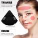 12pc Triangle Powder Puff Makeup Sponges with Strap - Soft Velour Beauty Tool for Mineral Powder & Foundation - Black - Buy Online on GoSupps.com