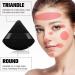 Triangle Powder Puff Makeup Sponge Set - Soft Velour Powders Puffs for Mineral Powder, Body & Loose Powder - Black, 2 Pcs - Buy Online on GoSupps.com
