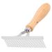 GROOM PROFESSIONAL Wooden Perth Pin Undercoat Rake for Dogs - Dog Grooming Rake for Deshedding - Perfect for Brushing Out Long/Double Coated Breeds - Longer Teeth for Effective Grooming