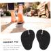 FOMIYES 6 Pairs Forefoot Pad Pinch Stickers - Black Gel Cushions for Flip-Flops & Sandals | Ultimate Toe Protector Insoles for Women & Girls - Buy Online on GoSupps.com