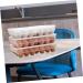 GLEAVI 34 Egg Preservation Box Egg Holder for Fridge Eggs Refrigerator Crisper Plastic Egg Tray re-usable - Buy Online on GoSupps.com