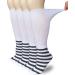 Diabetic Socks Men Women 4 Pairs Non Binding Bariatric Lymphedema Sox Extra Wide Walking Boot Socks