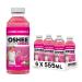 Oshee Vitamin Water Drink with Red Grape & Dragon Fruit 555ml Pack of 6 Niacin Vitamin B6 Biotin Vitamin B12 and Zinc Hydration Multipack