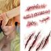 Hotop Cosplay Temporary Tattoo Sticker Set - 10pcs Halloween Scab Blood Zombie Scars - Buy Online on GoSupps.com