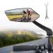 Xiaoxiaozhijia rear view bike HD 360 swiveling foldable handlebar rear mirror bicycle mirror for e-bike left for bicycle ebike scooter (left) (style)