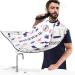 Linkidea Home & Travel Beard Bib Apron for Men - Multi-Purpose Hair Catcher Cape (White) - Ideal for Easy Shaving & Grooming - Buy Online on GoSupps.com