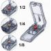 Qeedee Pill Slicer 2 Pack Pill Cutter for Small or Large Pills Tablet Splitter Portable Pill Splitter for Vitamins or Pills Cutting Night Black - Buy Online on GoSupps.com