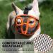 Jyhy Adjustable Muzzle for Flat-Nosed Dogs & Cats | Breathable Design for Bulldogs Pugs & More - Orange (28-43cm) - Buy Online on GoSupps.com