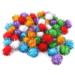 BIPY 20/Pack 3.5cm Cat Toy Soft Balls Kitten Toys with Tinsel Fluff Indoor Pompom Ball Assorted Color Random Tinsel fluff ball 20pcs - Buy Online on GoSupps.com