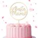 Cake Topper "Best Mom" made of wood cake topper mom cake decoration for birthday Mother's Day mom cake size: 15 x 23 cm