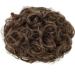 Yamel Curly Bun Scrunchie Hairpiece in Light Brown for Women - Synthetic Updo Combs Extension - Buy Online on GoSupps.com