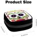 GIAPB Period Bag - Sanitary Napkin Holder & Makeup Pouch - Art Skull Color4263 - Buy Online on GoSupps.com