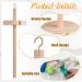 Rtteri 2 Pcs Wooden Wool Carder & Drop Spindle Set for Spinning & Felting - Yarn Weaving & Blending Craft Kit - Buy Online on GoSupps.com