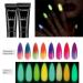 Monochrome Nail Extension Starter Set | Glow-in-the-Dark Gel & Rhinestone Glitter for Beginners - Nail Art Design #03 - Buy Online on GoSupps.com