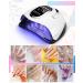 FAOKZE 220W Nail Dryer Lamp - UV LED Nail Lamp for Acrylic & Shellac Nails with Digital Timer (10/30/60/99S) - White - Perfect for All Gel Nail Polishes - Buy Online on GoSupps.com