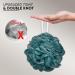 EXESSCO Shower Puff Loofah 4Pcs Mesh Body Puff 75g/PCS Large and Extra Soft Exfoliating Bath & Shower Sponge Scrunchie Loofah for Men & Women Multicolor (Pack of 4) - Buy Online on GoSupps.com