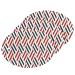 3-Pack Cleaning Kitchen Sponges Oval Colorblock Stripe Black & Red Kitchen Cellulose Dishwashing Wood Pulp Cotton one sizex3 Colorblock Stripe Black & Red