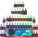 Magicfly 3D Fabric Permanent Paint Set - 40 Vibrant Colors with Brushes & Stencils - Ideal for Textiles, T-Shirts, Fabrics, Wood, Glass - 1oz Each (Pack of 40) - Buy Online on GoSupps.com