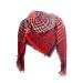 Triangular cloth women Elegant Print triangular cloth women knitting scarf with wool flowers lid retro scarf bib triangular triangle unit size red