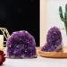 Natural Crystal Rough Natural Amethyst Crystal Cluster Rock Crystal Quartz Cluster Amethyst Gemstone Specimen Raw Druzy Geode Quartz Stone Figurine for Reiki Home Decoration 1kg (Size : 1.2kg) - Buy Online on GoSupps.com