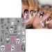 5D Halloween Nail Stickers 4 Sheets 5D Self-Adhesive Embossed Pink Nail Decal Ghost Pumpkin Nail Art Decoration Design Supplies - Buy Online on GoSupps.com