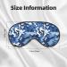 Blue Camo Sleep Mask Eye Cover for Better Sleep | Reusable Soft Blackout Eye Masks for Travel & Camping | Perfect Gift for Men & Women - Buy Online on GoSupps.com