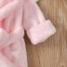 Soft Light Pink Baby Bathrobe for Toddlers | Flannel Nightwear for Boys & Girls (Ages 1-2) - Buy Online on GoSupps.com