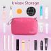Januts Hanging Travel Toiletry Bag - Waterproof Makeup Organizer for Women & Men in Red Rose Red | Includes 2 Drawstring Bags - Ideal for Travel - Buy Online on GoSupps.com