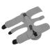 Pongnas Foot Drop Orthosis Drop Foot Support Easy to Use Comfortable Hook and Loop Closure Triple Pressure Band for Ankle Injuries (Gray)