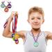 Gejoy 60-Piece Olympic Style Plastic Award Medals Assortment for Kids - Sports, Talent Shows, Gymnastics, Birthdays - Buy Online on GoSupps.com