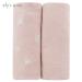 Elys & Co. Changing Pad Covers 2-Pack - 100% Jersey Cotton for Baby Girl - Rosewater Pink Design - Buy Online on GoSupps.com
