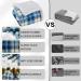 Inhand Sherpa Throw Blanket Navy Blue 60 x 80 - Warm Cozy Plaid Throw Blanket for Couch Bed Sofa - Reversible Fluffy Plush Fleece Blanket for Adults - Buy Online on GoSupps.com