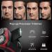 MAX-T Men's 3D Rotary Electric Shaver - CordedCordless, Rechargeable, WetDry with Pop-up Trimmer - Red - Buy Online on GoSupps.com