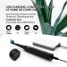 Dnsly Electric Toothbrush for Adults - 5 Modes Sonic Cleaning, Rechargeable with 2-Min Timer, 8 Brush Heads, Travel Case - Black - Buy Online on GoSupps.com