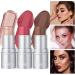 3Pcs Highlighting and Finishing Stick Set Includes blush contour and highlighter stick for a Flawless & Natural Glow For Nose Cheeks and Chin - Long-Lasting Easy Application (Set B 23G/Pc) Set B 7.67 g (Pack of 3) - Buy Online on GoSupps.com